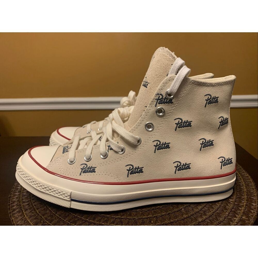 Patta x Converse Chuck 70 Hi Patta Mini Logo Pack NATURAL IVORY Size 10 A12831C